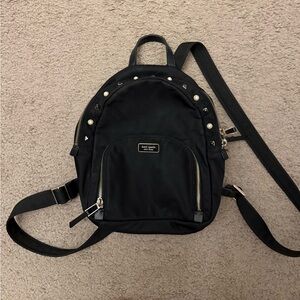Kate Spade Black Backpack with Modern Design and Practical Features